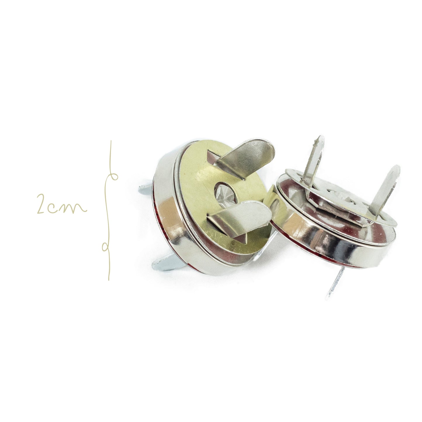 Broche de Iman Plata Mediano 2pzas