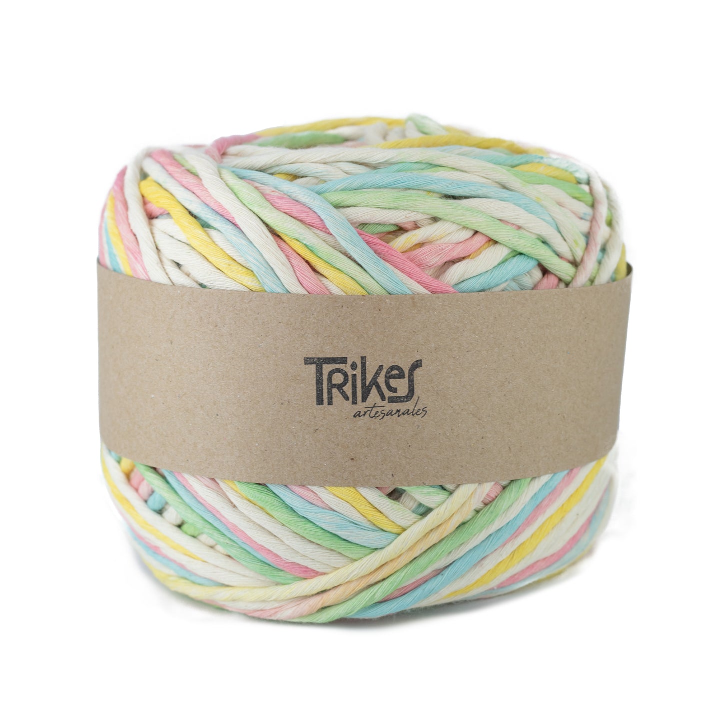 Hilaza Teñida 4mm Arcoiris Bombon