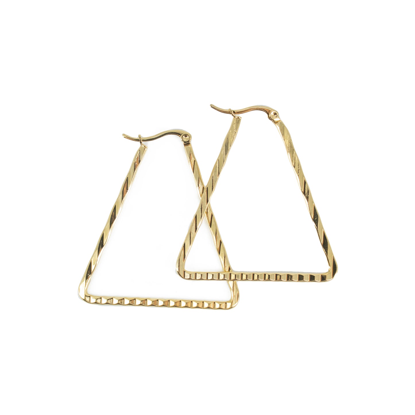 Aretes Triangulo 5cm Torcido