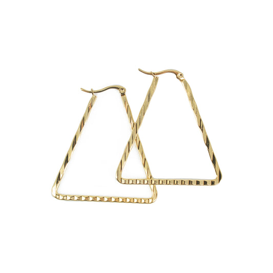 Aretes Triangulo 5cm Torcido