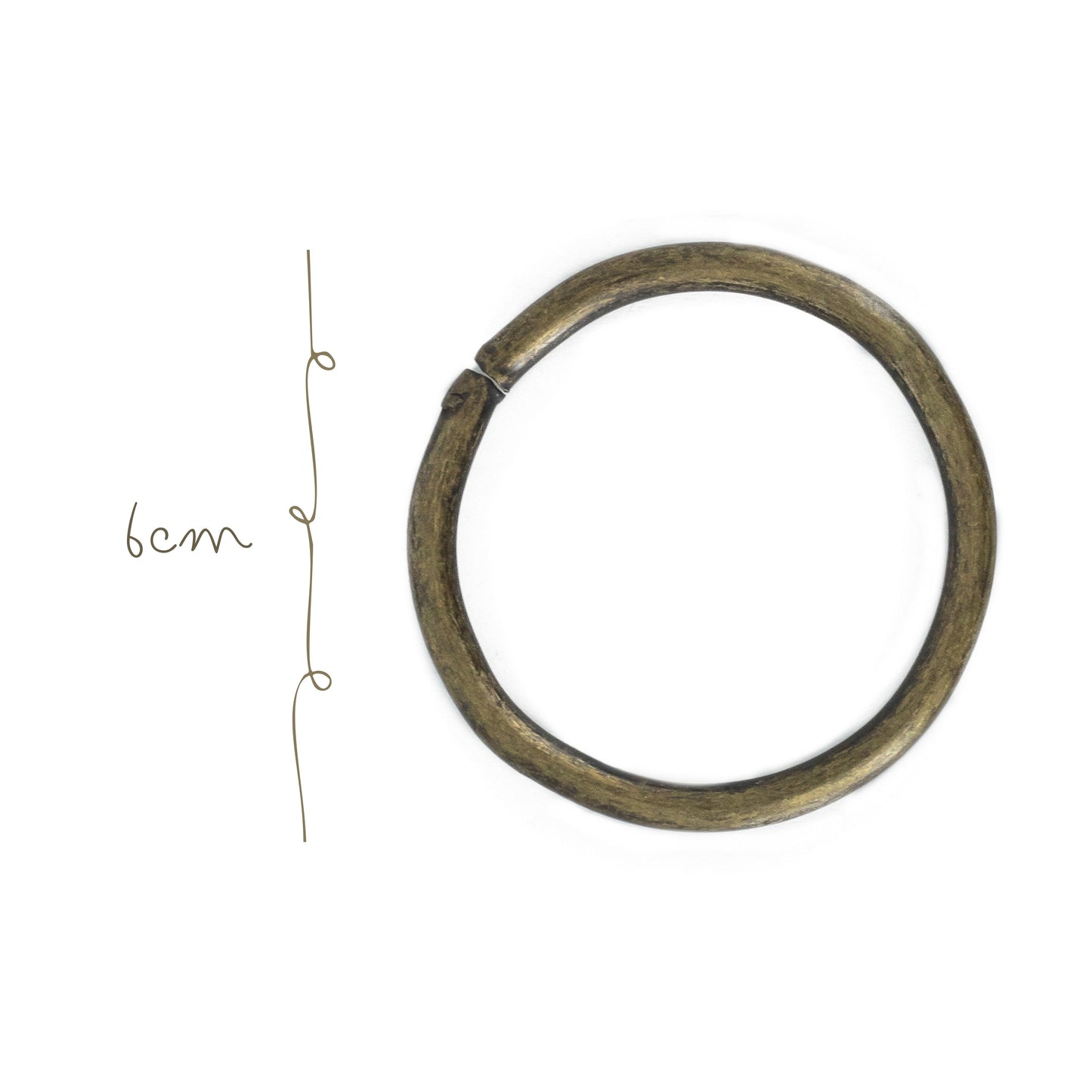 Argolla Metal 6cm Oro Viejo