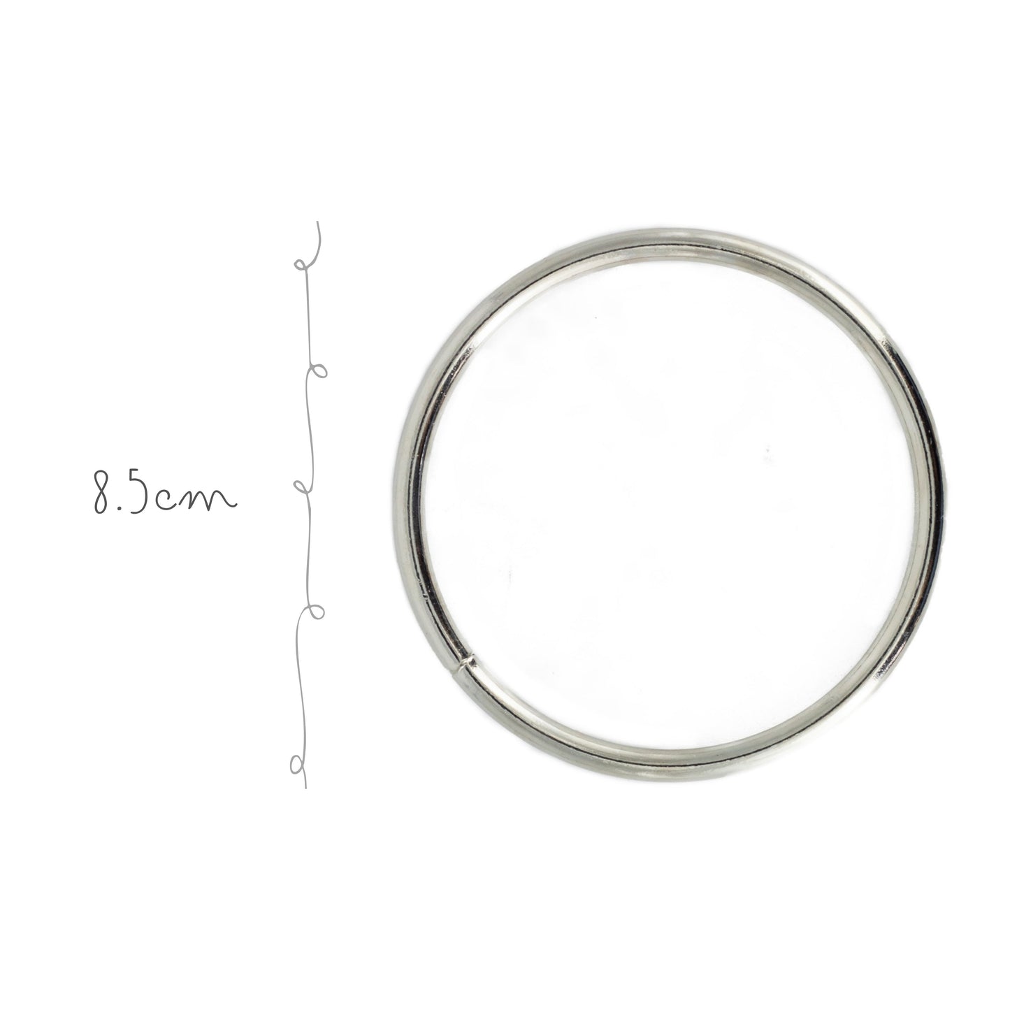 Argolla Metal 8.5cm Niquel