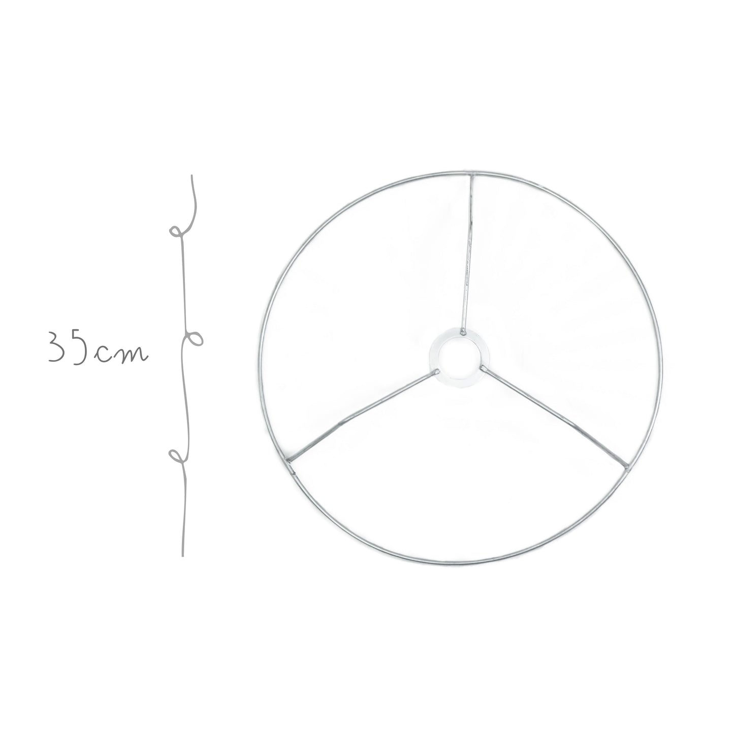 Base de Metal Lampara Simple 35cm