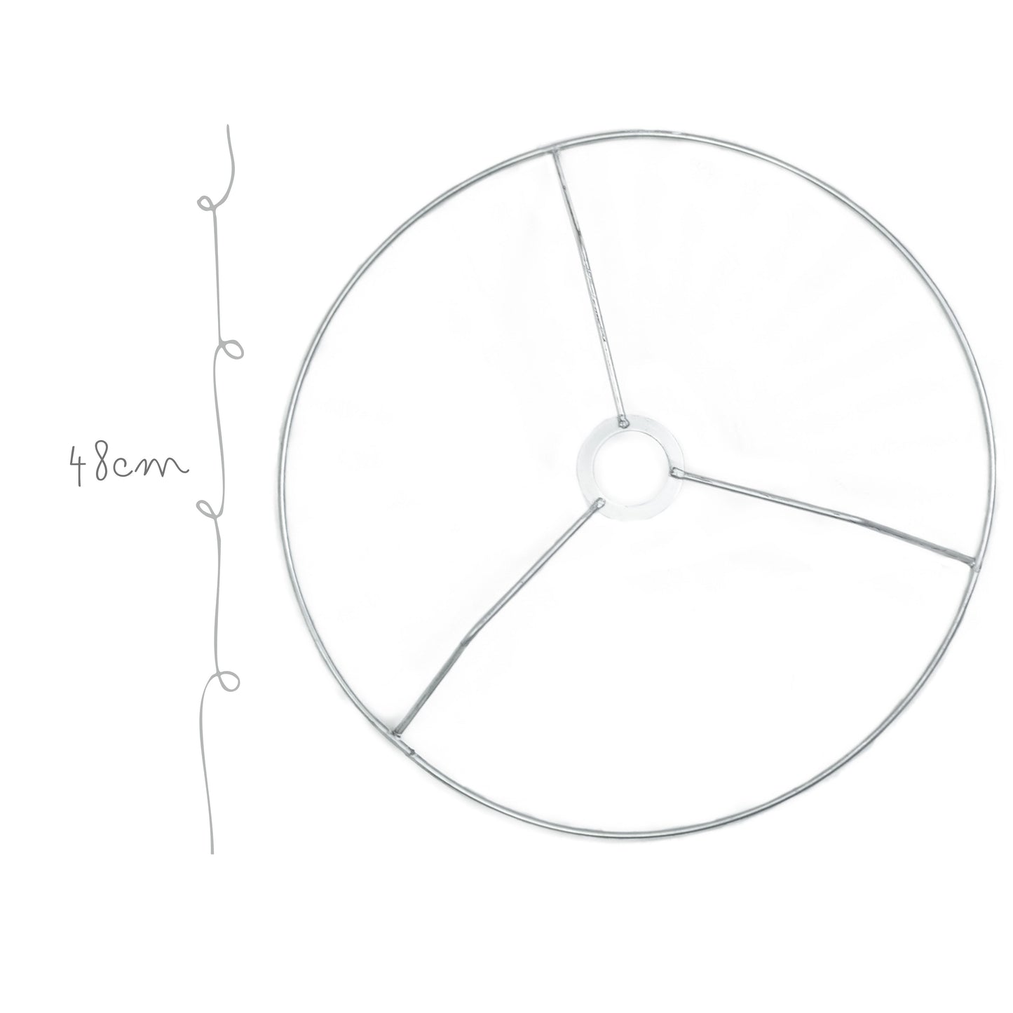 Base de Metal Lampara Simple 48cm