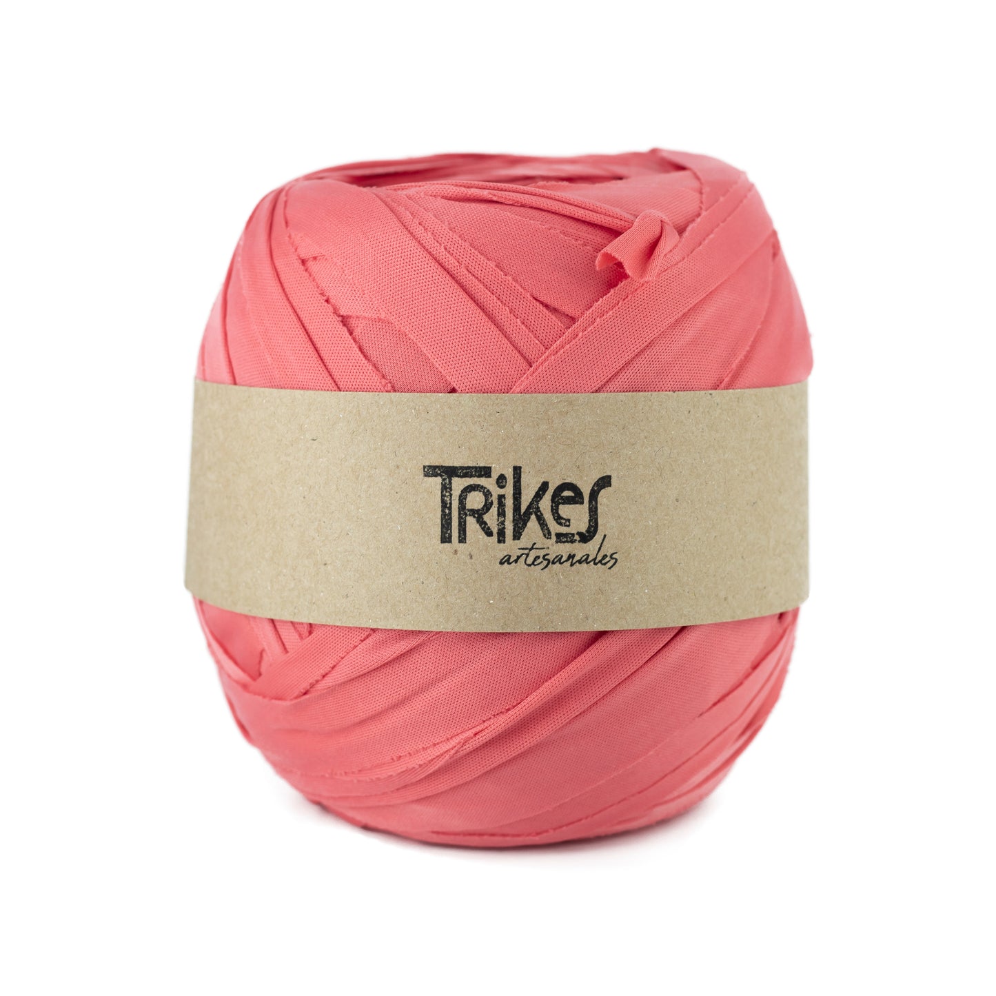 Trapillo Pluma Plano Pol 2.5cm Coral