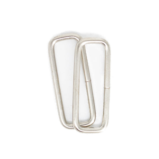 Eslabon Rectangular Metal 1x3.5 cm Niquel