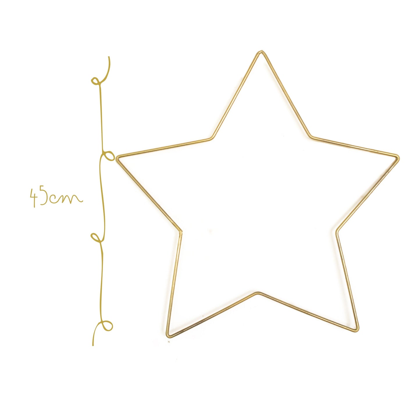 Estrella de Metal Dorada 45cm Grande