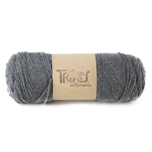 Estambre Acrílico para gancho Gris Jaspe