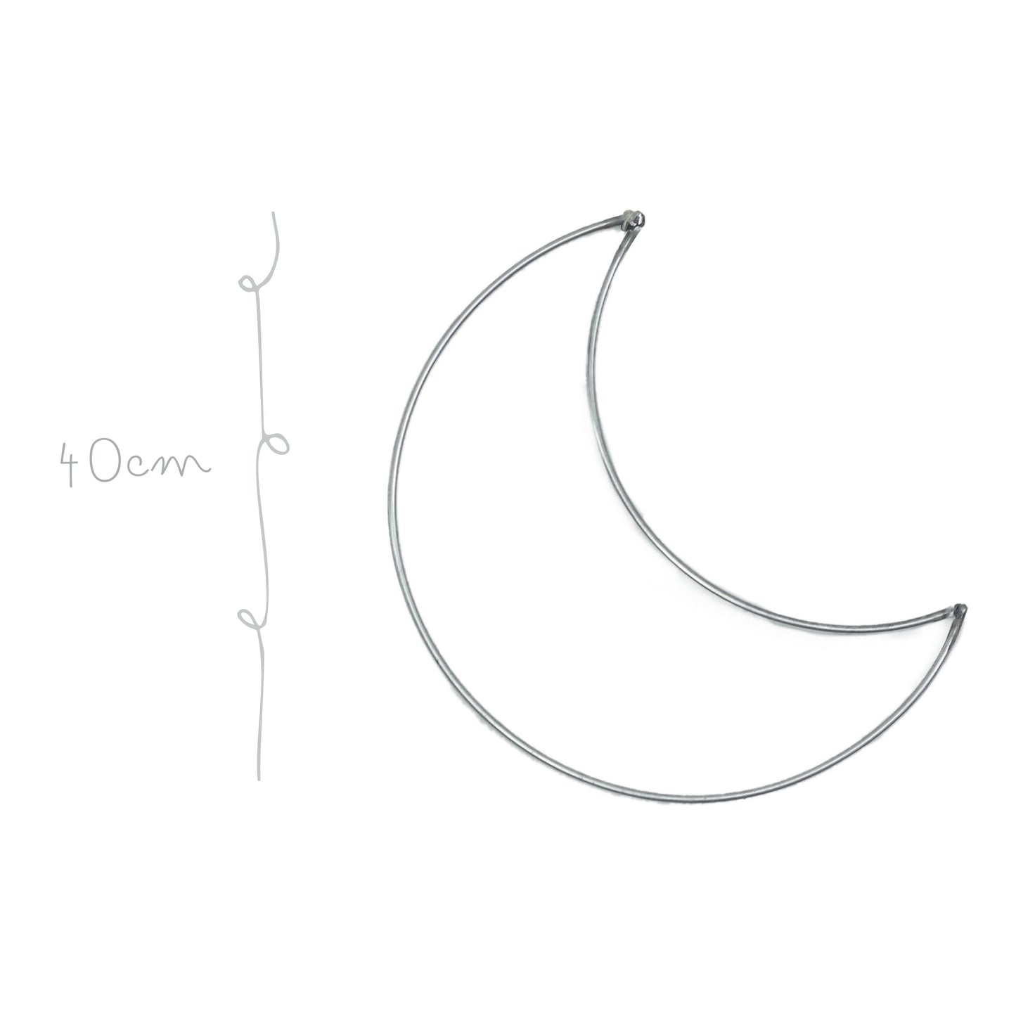 Luna de Metal Mediana 40cm Calibre 8 Grueso