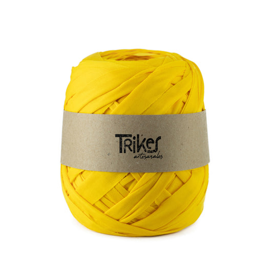 Trapillo Pluma Plano Pol 2.5cm Amarillo Mango