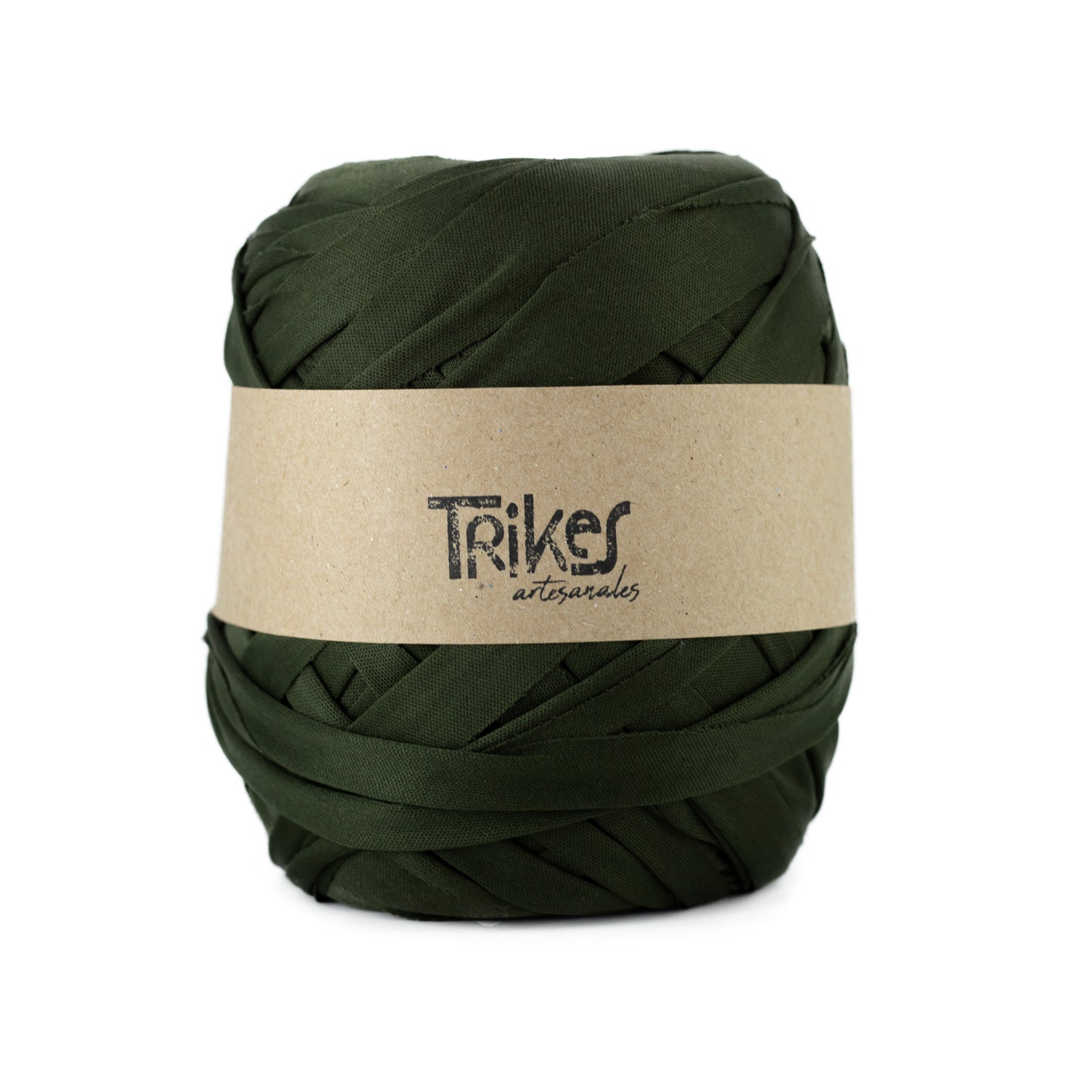 Trapillo Pluma Plano Pol 2.5cm verde Militar
