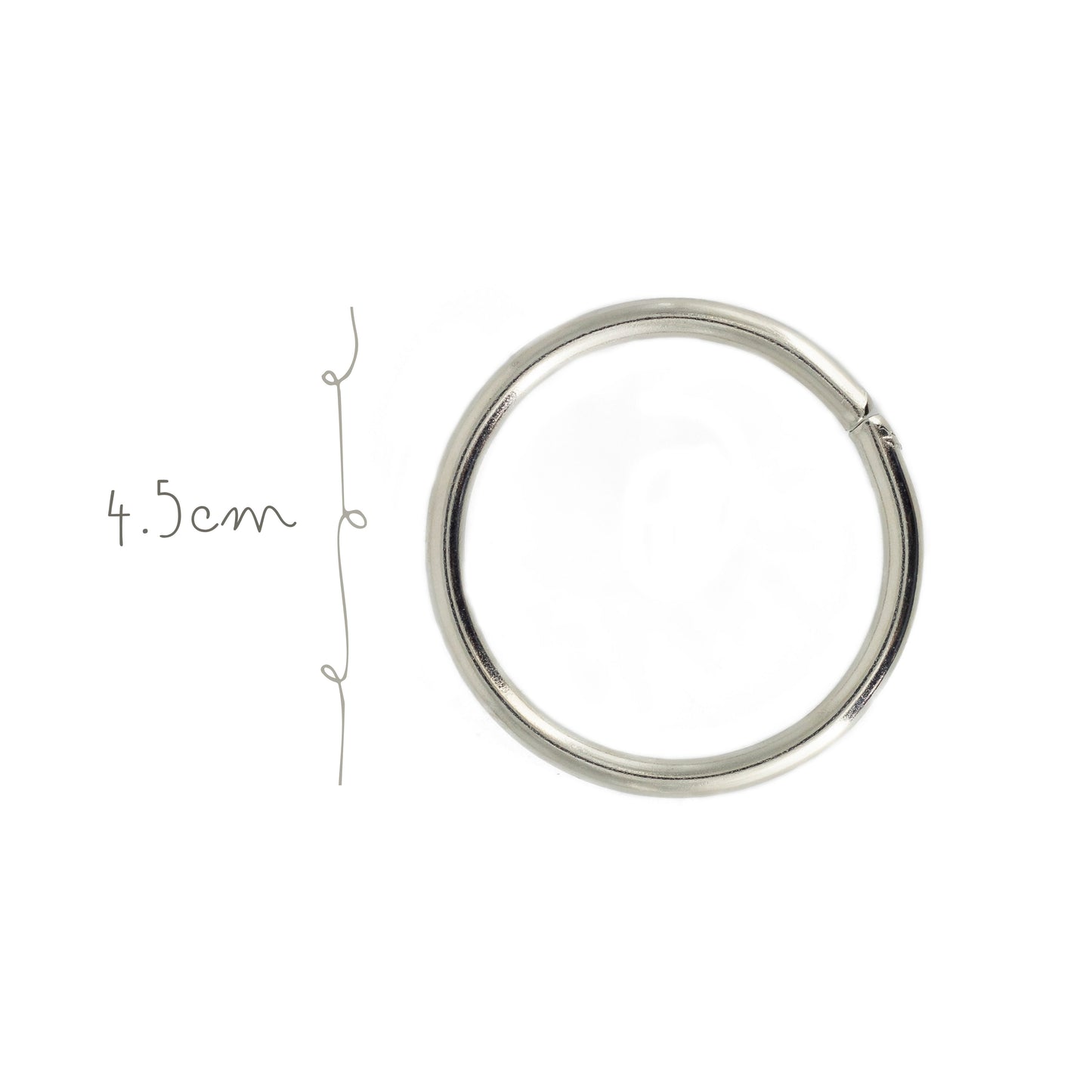 Argolla Metal 4.5cm Niquel