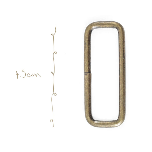 Eslabon Rectangular Metal 1.7x4.5cm Oro Viejo