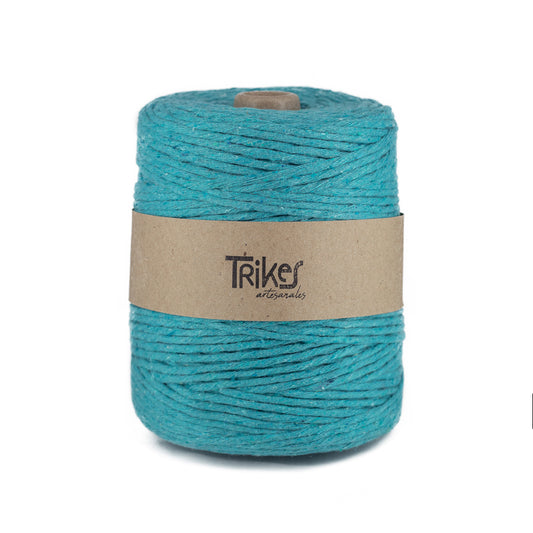 Hilaza Torcida 4mm Azul Turquesa