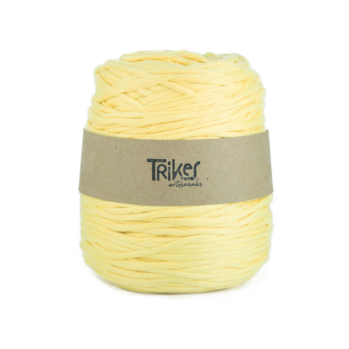 Hilaza Soft Algodon Poliester Amarillo Claro 4mm