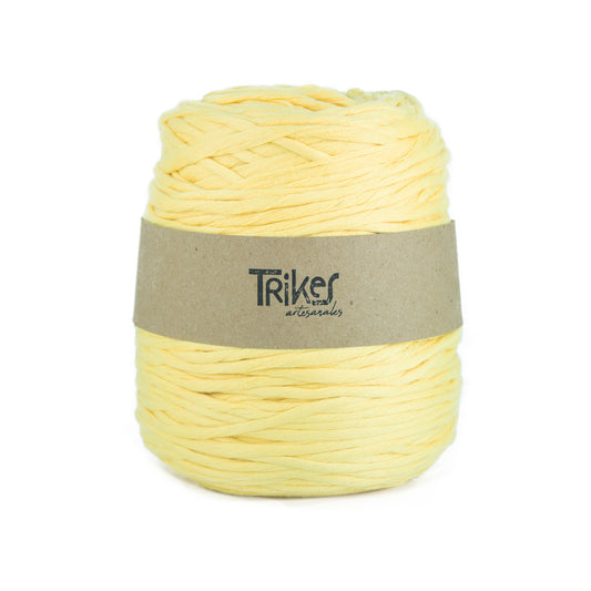 Hilaza Soft Algodon Poliester Amarillo Claro 4mm