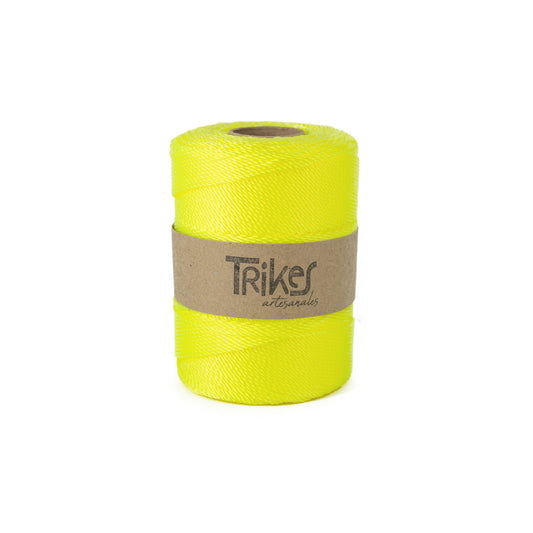 Piola Sintetica 2mm Amarillo Neon