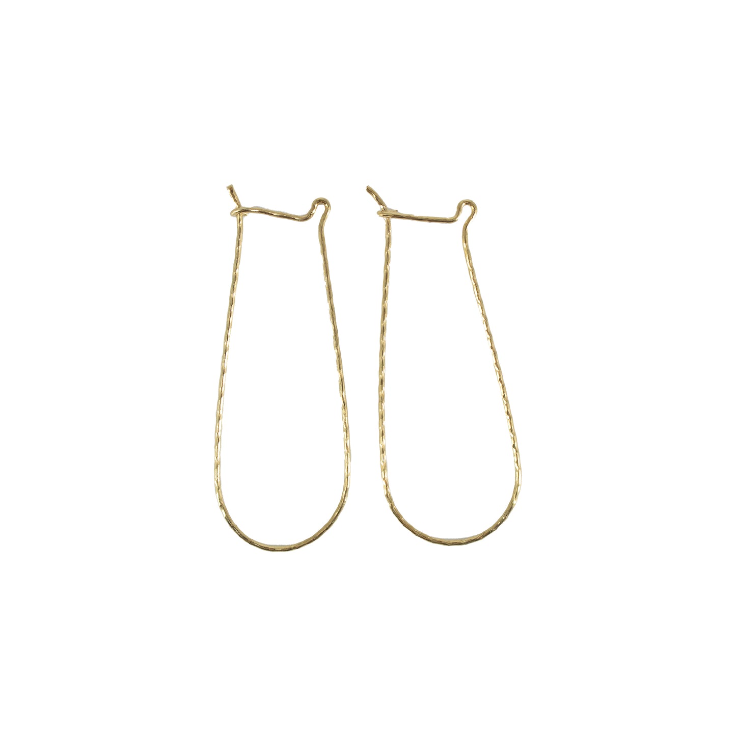 Aretes chapa 14k Gota 5cm