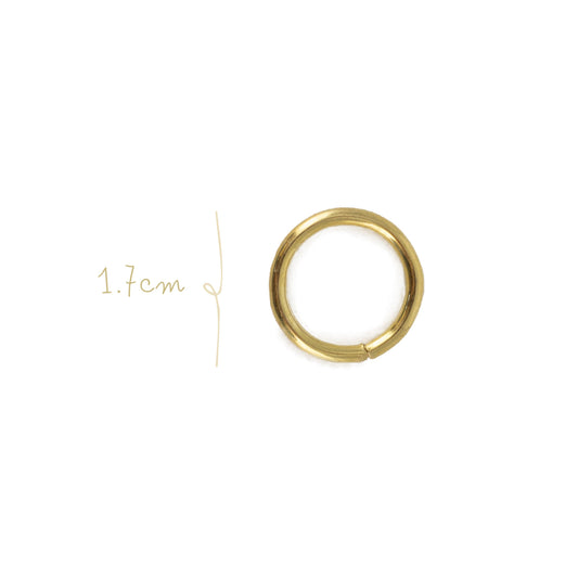 Argolla Metal 1.7 cm Dorada