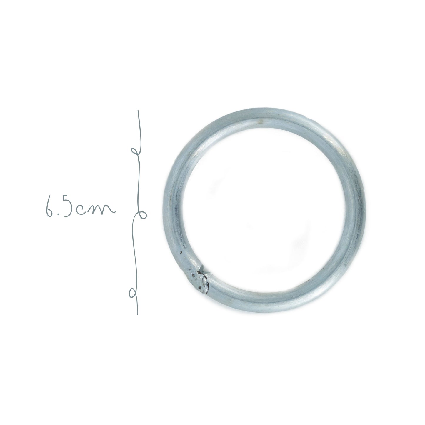 Argolla Metal 8cm Galvanizada