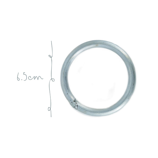 Argolla Metal 8cm Galvanizada