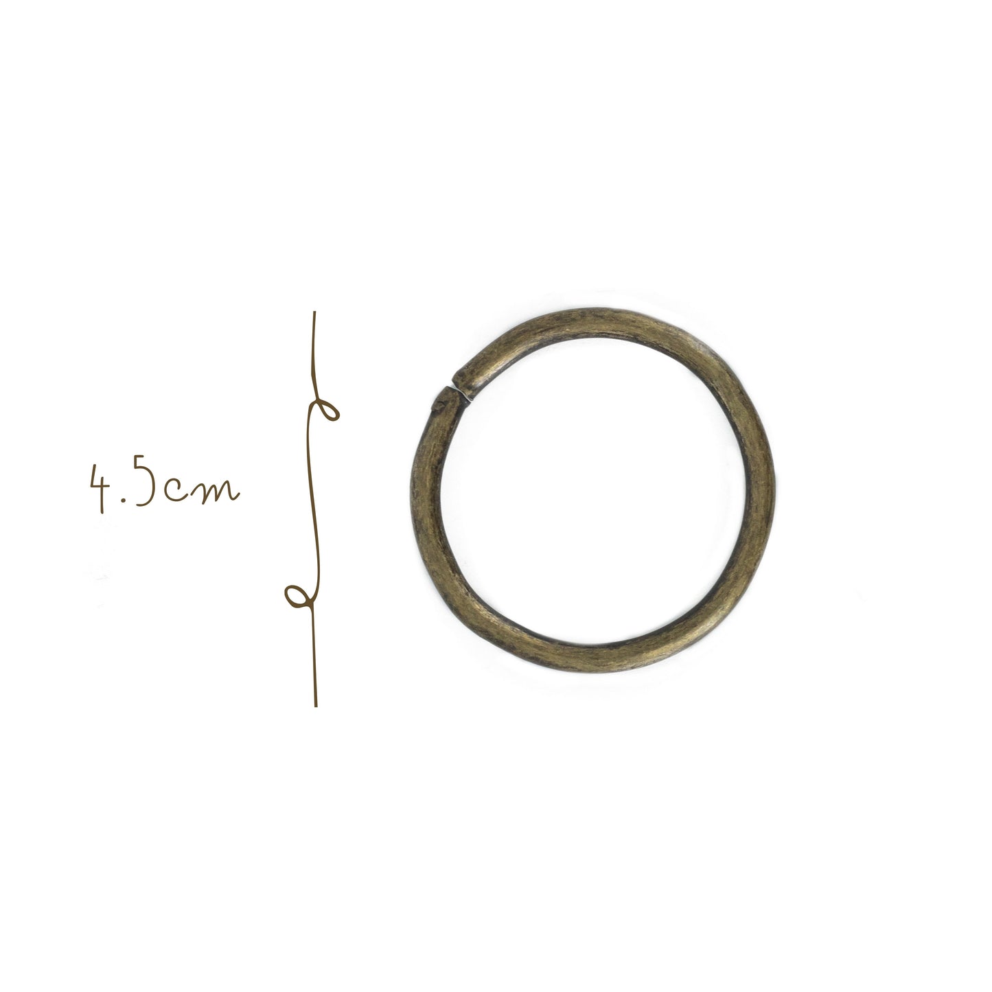 Argolla Metal 4.5cm Oro Viejo