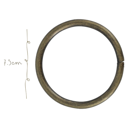 Argolla Metal 7.5cm Oro Viejo
