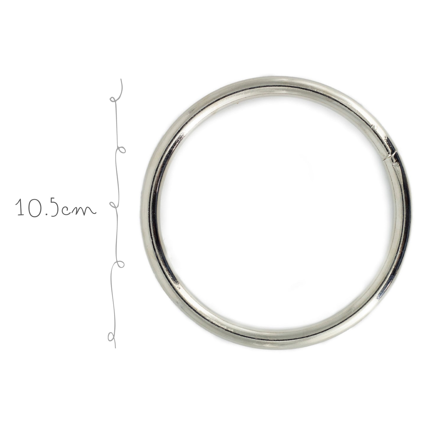 Argolla Metal 11cm Niquel