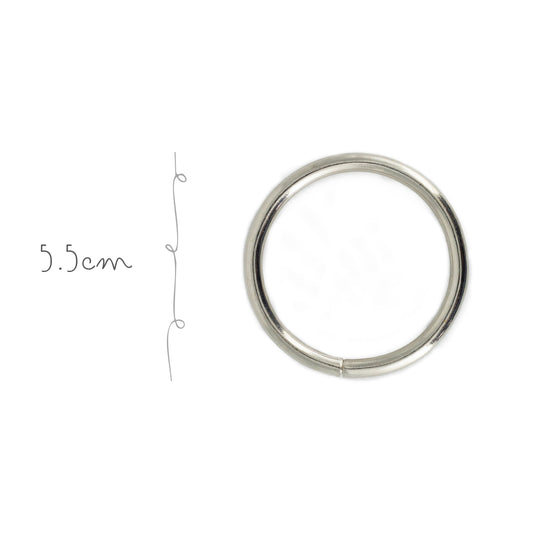 Argolla Metal 5cm Niquel