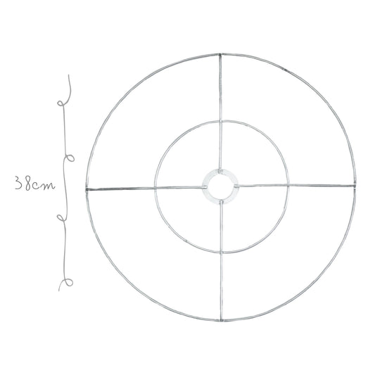 Base de Metal Lampara Doble 38cm