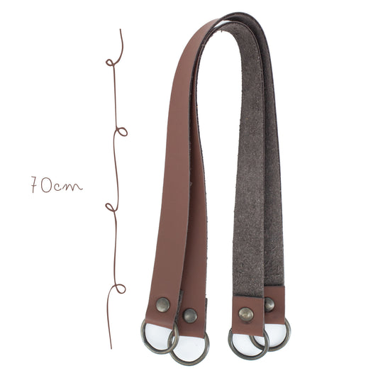 Asa 70cm Imit piel c/argolla Cafe