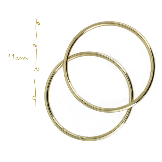 Asas Metal Circulo 11cm Oro