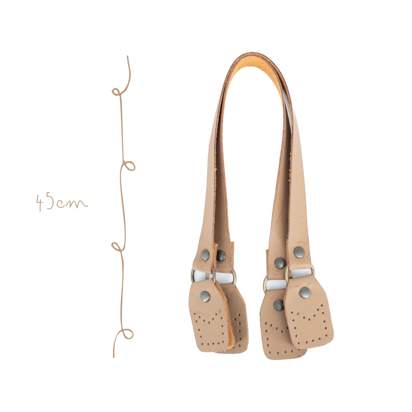 Asa bolsa 45cm Imit p/coser Arena