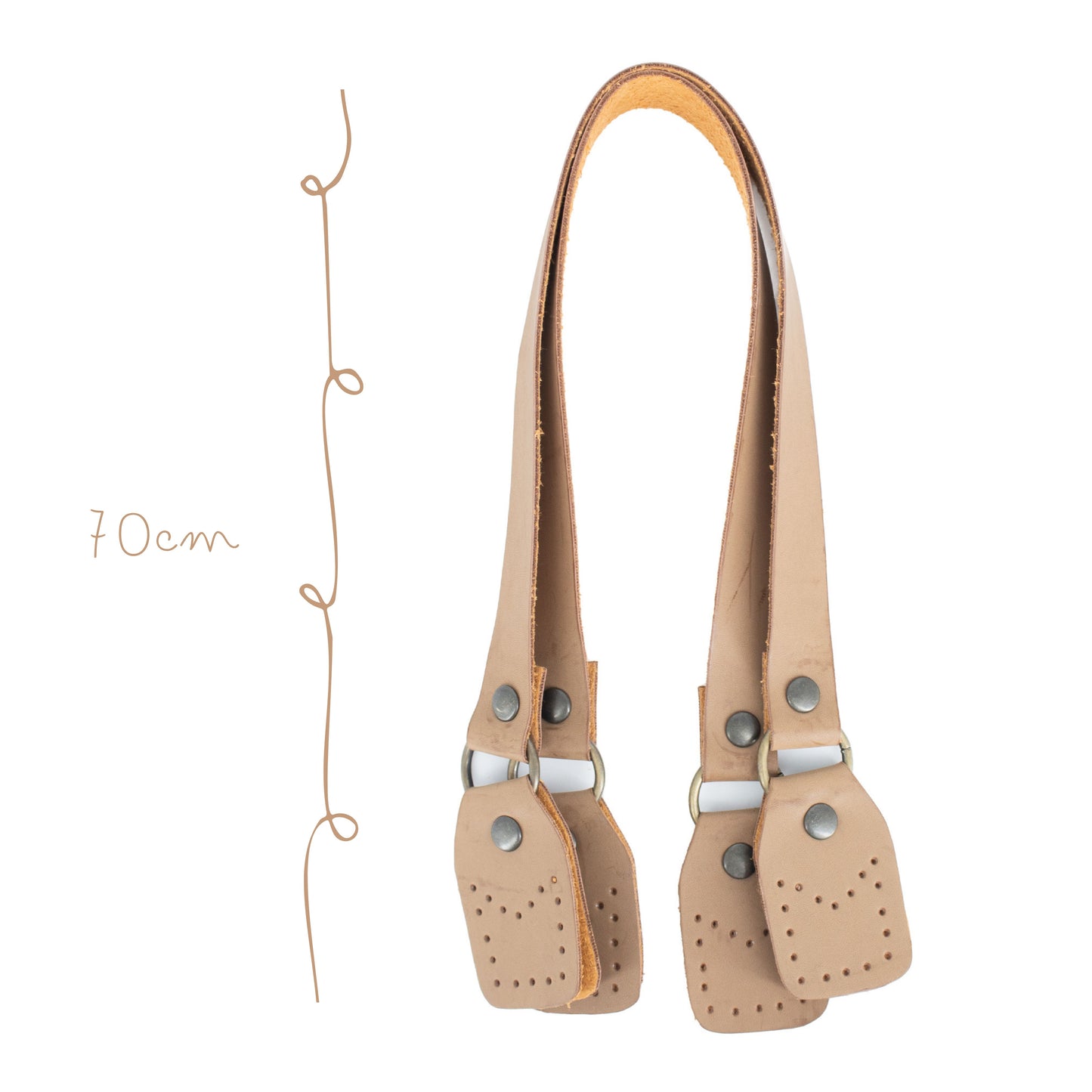 Asa bolsa 70cm Imit p/coser Arena