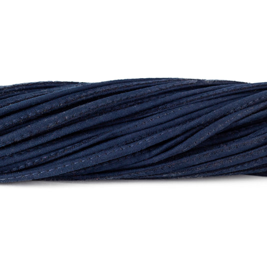 Piola imitación Gamuza 5mm Azul Marino