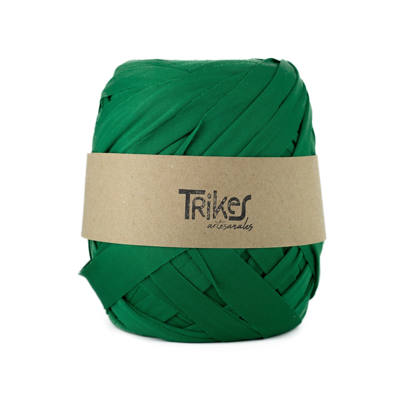 Trapillo Pluma Plano Pol 2.5cm Verde Bandera