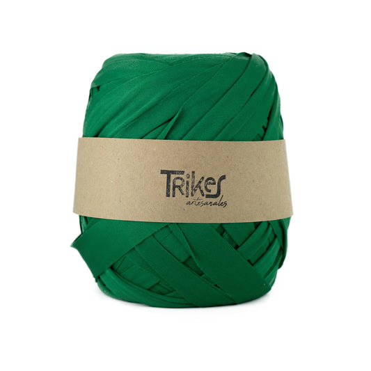 Trapillo Pluma Plano Pol 2.5cm Verde Bandera