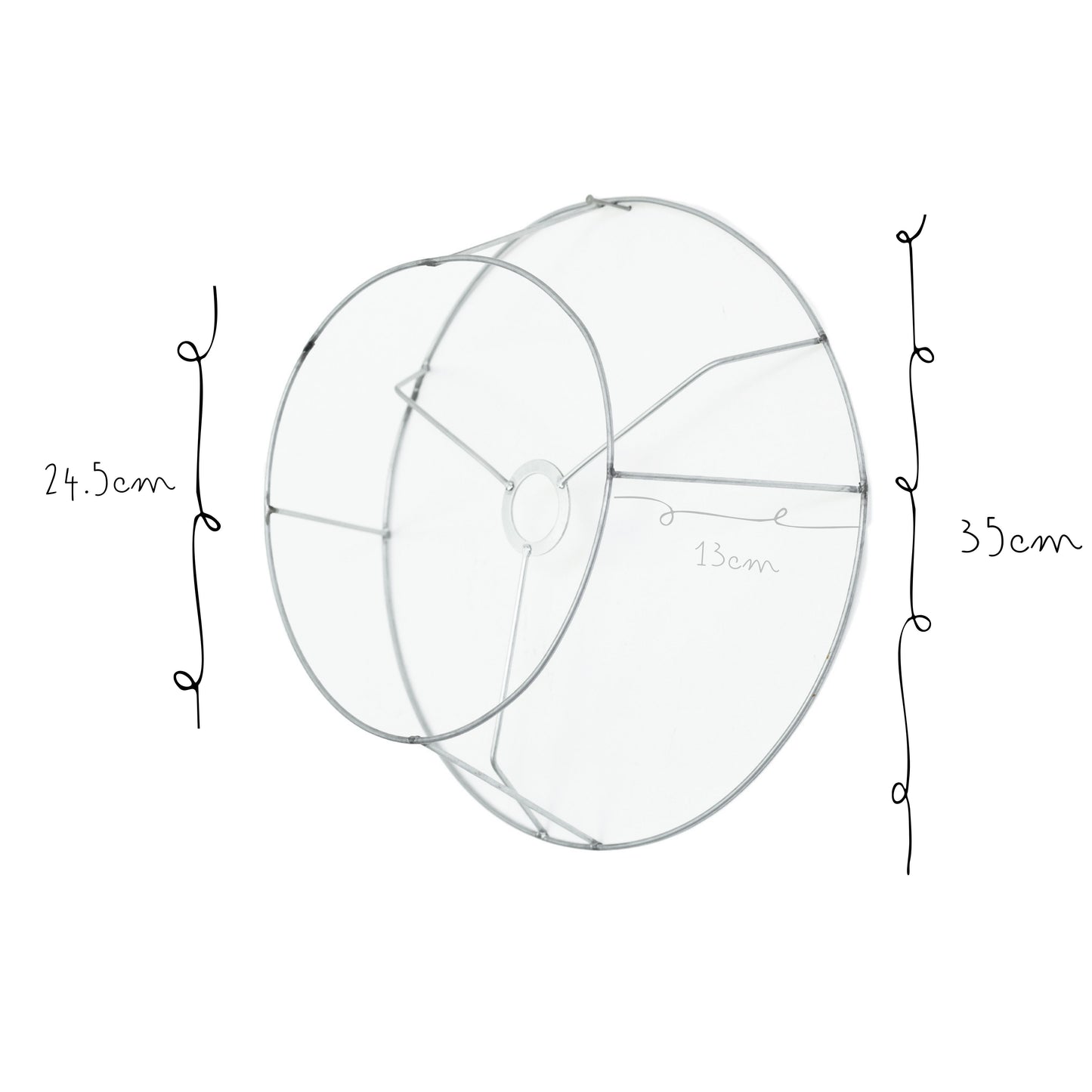Armazon de Metal Lampara 24.5x35cm Calibre 10 Delgado