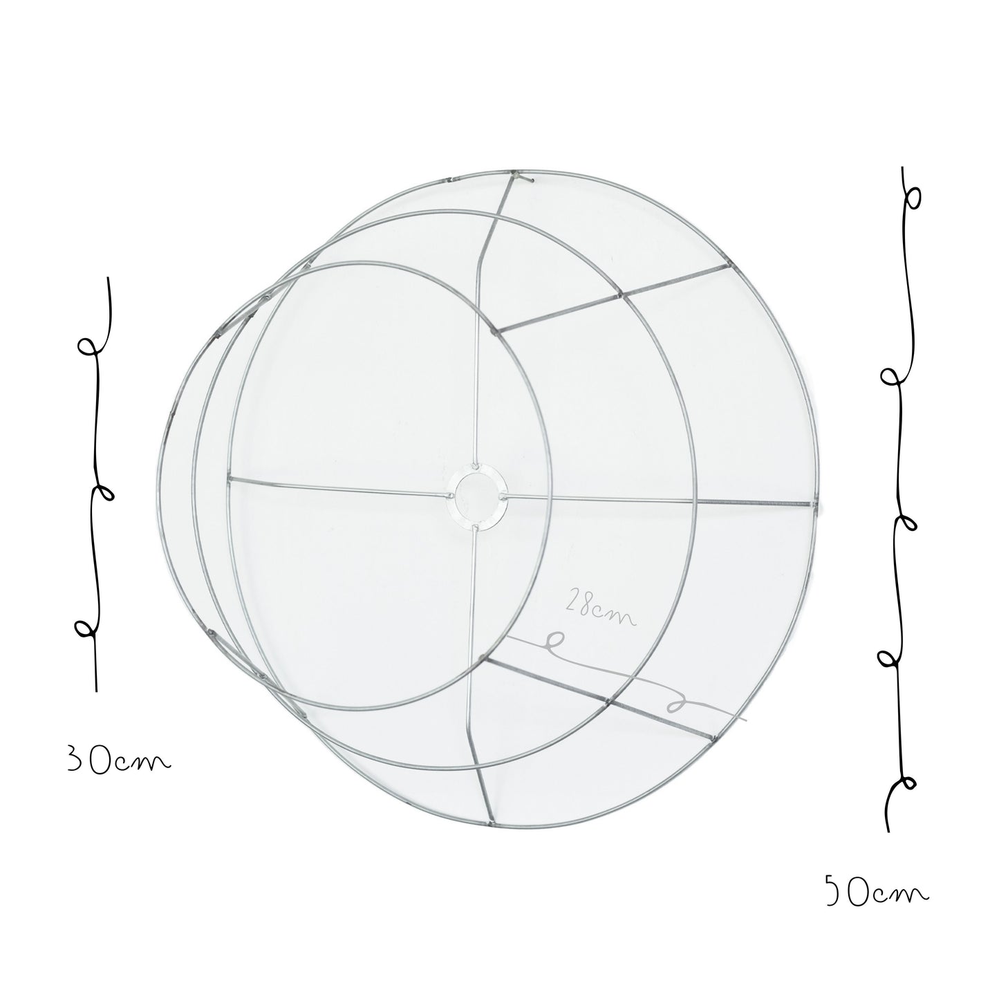 Base de Metal Tres Niveles 50cm Calibre 8 Grueso