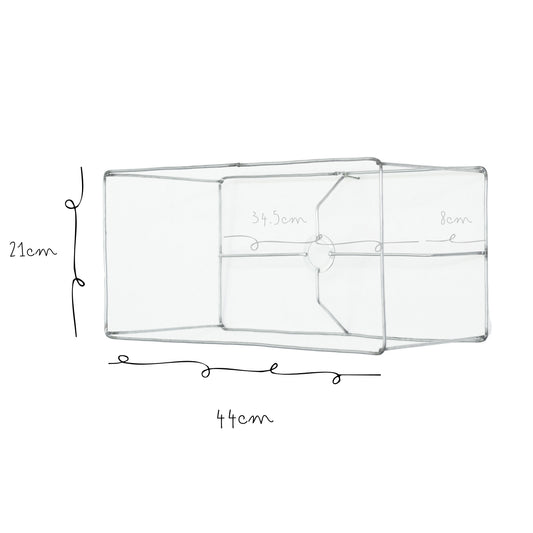 Base de Metal Rectangular 22x24x43cm Calibre 8 Grueso