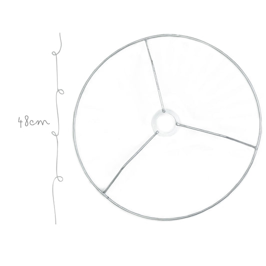 Base de Metal Lampara Simple 48cm