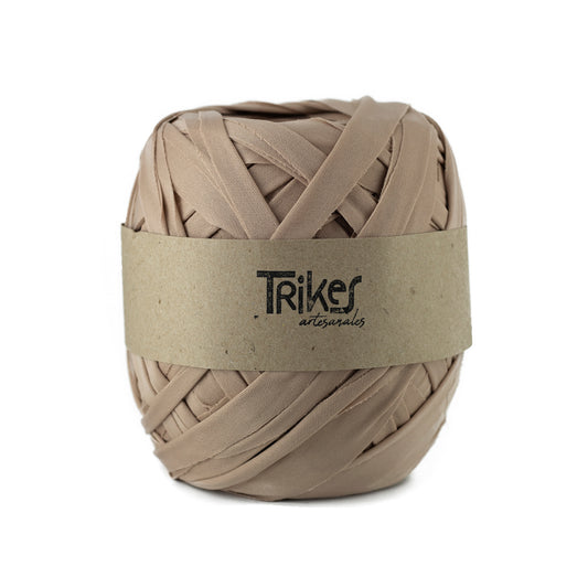 Trapillo Pluma Plano Pol 2.5cm Beige