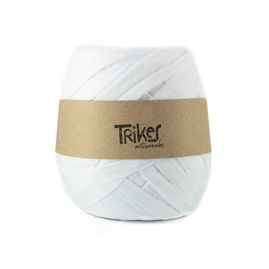 Trapillo Pluma Plano Pol 2.5cm Blanco