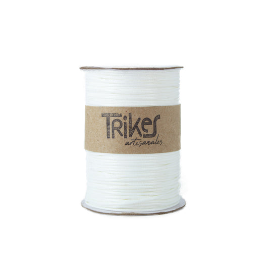 Cordon Encerado Fino 1.5mm Blanco
