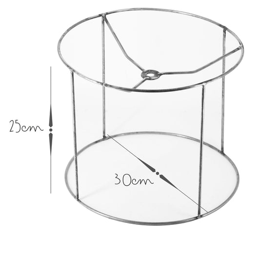 Base Lampara Cilindro 30cm Natural GDE
