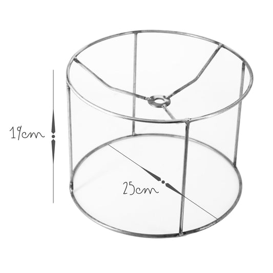 Base Lampara Cilindro 25cm Natural CH