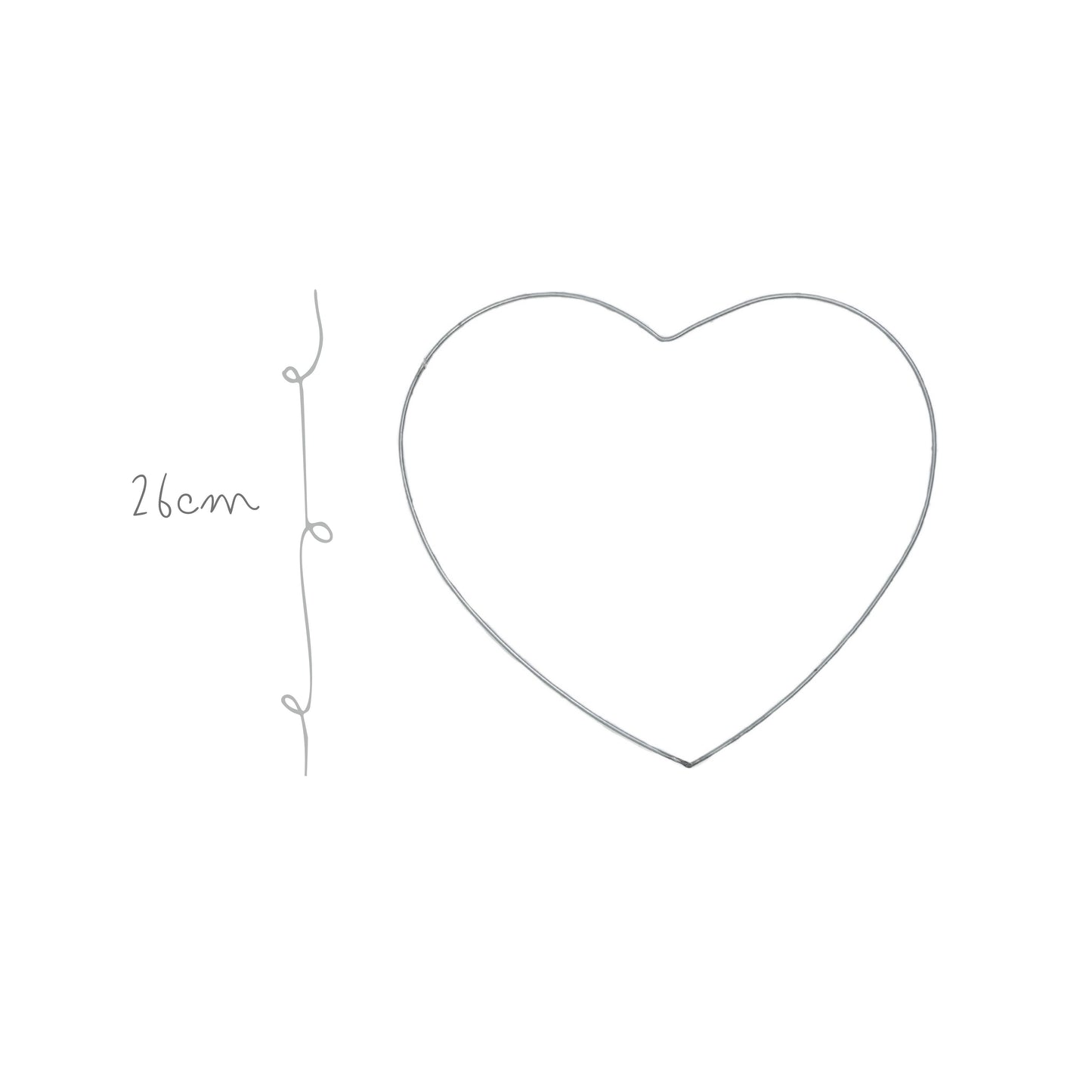 Corazon de Metal Mediano  26cm