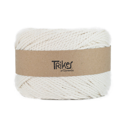 Cordon Flojo 2 Cabos Extra Fino 4mm Crudo