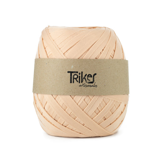 Trapillo Pluma Plano Pol 2.5cm Durazno