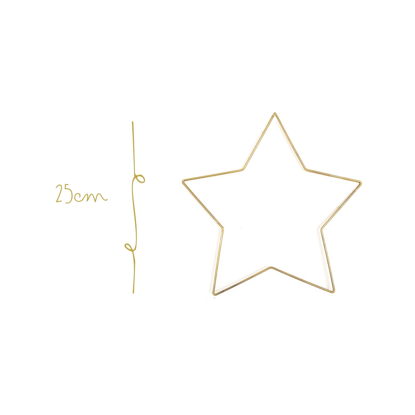 Estrella de Metal Dorada 25cm Chica